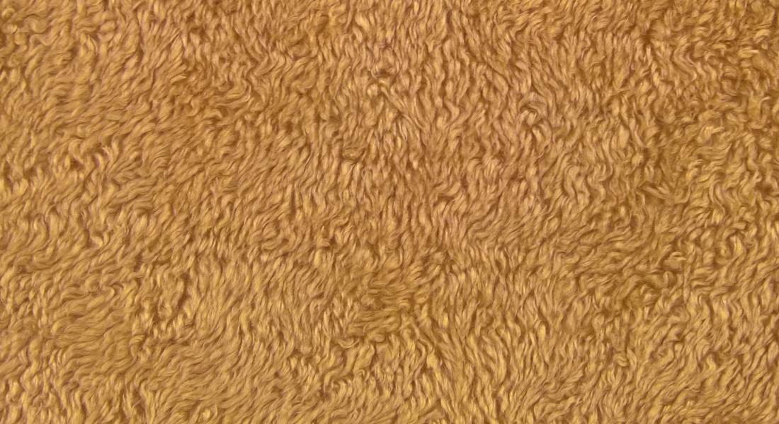 Leskymo beránek, oříšková, šíře 150cm (metráž)