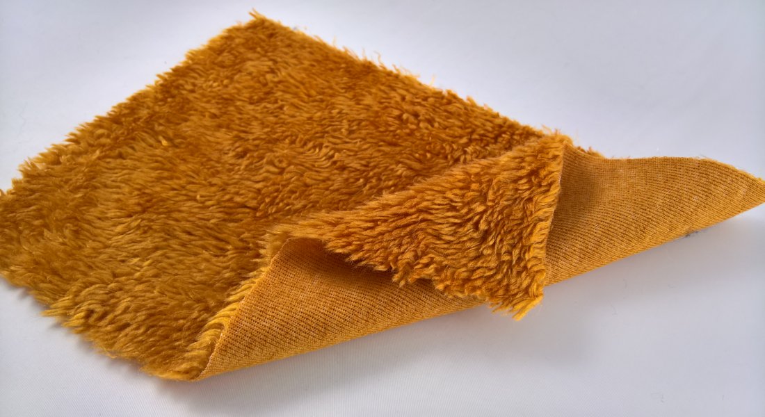 Leskymo beránek, medový, šíře 150cm (metráž)
