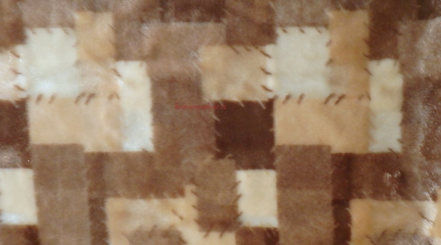 Leskymo, béžové, vzor kostky, šíře 150 cm