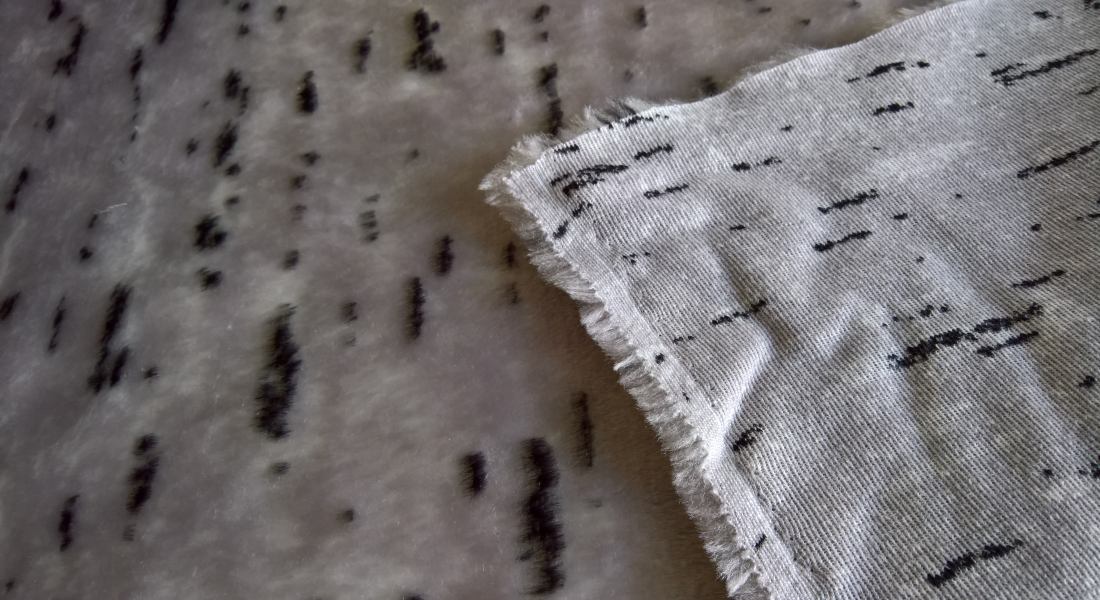 Leskymo, šedá, vzor SANTAL, šíře 150 cm