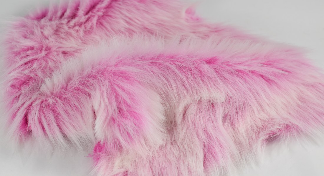 Umělá kožešina, růžová fuchsia