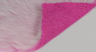 Umělá kožešina, růžová fuchsia